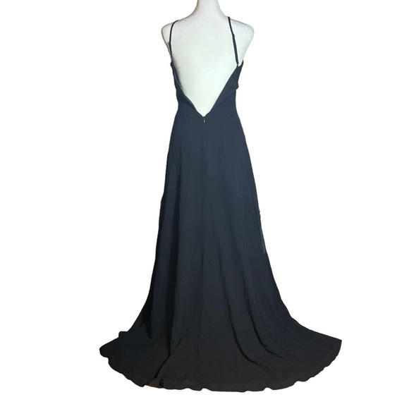 Dress The Population Black Cambria Tie Bodice Dress, NWT, Small - Picture 4 of 9